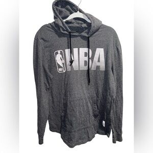 NBA Mens Cotton Light Weight grey Hoodie Pullover size Large